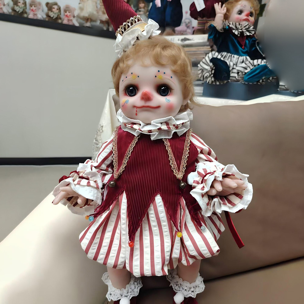 Spooky Cute Reborn Clown Baby - Halloween Themed Realistic Weighted Vinyl Gothic Doll