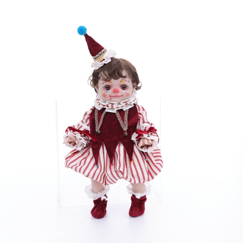 Spooky Cute Reborn Clown Baby - Halloween Themed Realistic Weighted Vinyl Gothic Doll - Image 2
