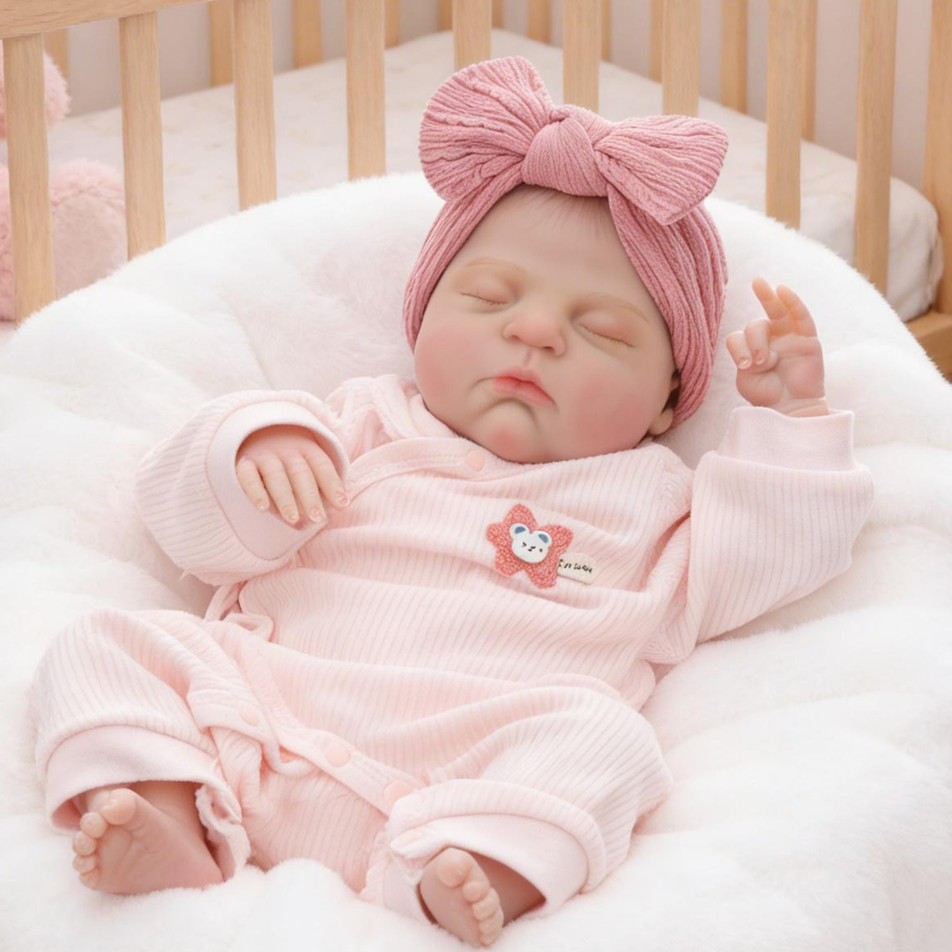 Full Body Vinyl Reborn Doll - Anatomically Correct Realistic Newborn - Image 3