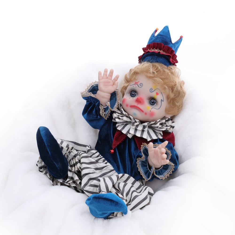 Spooky Cute Reborn Clown Baby - Halloween Themed Realistic Weighted Vinyl Gothic Doll - Image 3