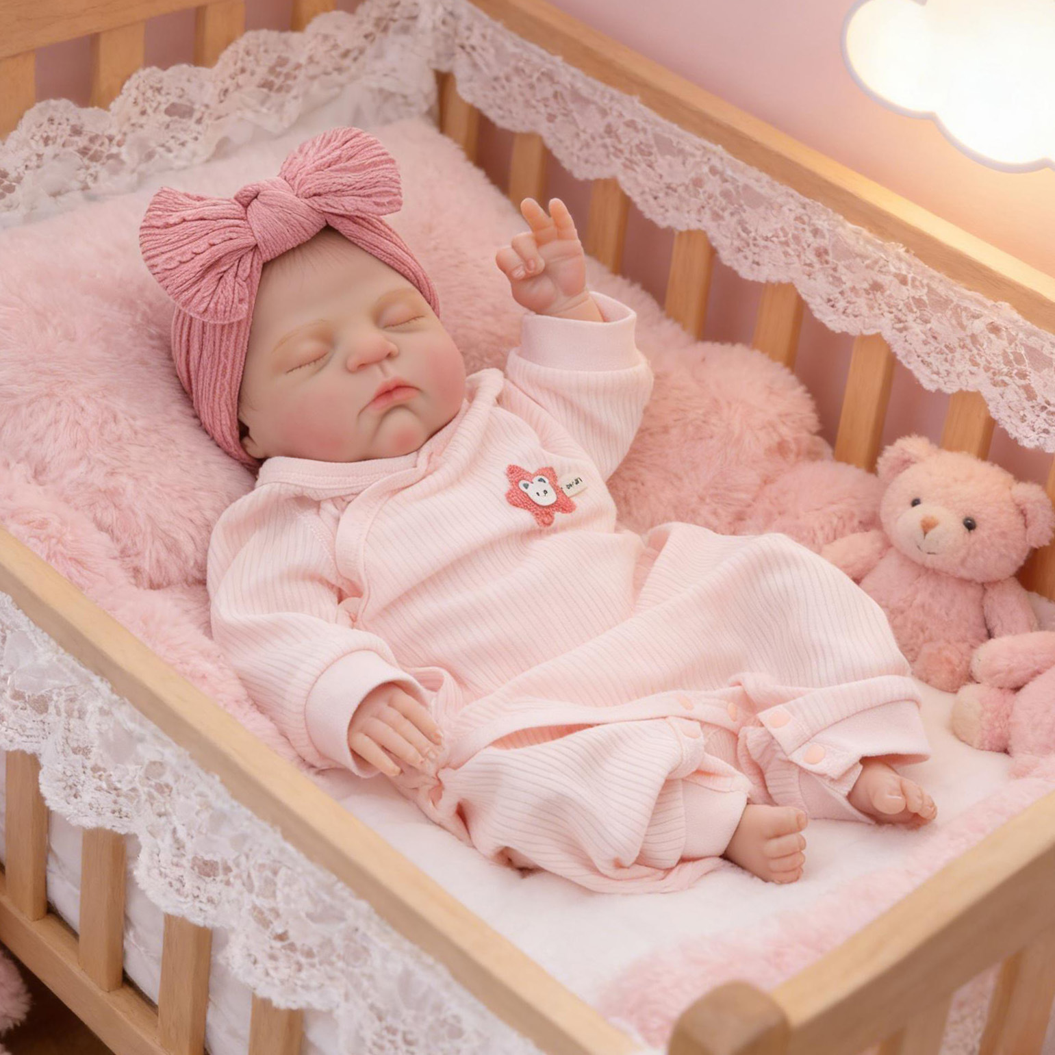 Full Body Vinyl Reborn Doll - Anatomically Correct Realistic Newborn - Image 5