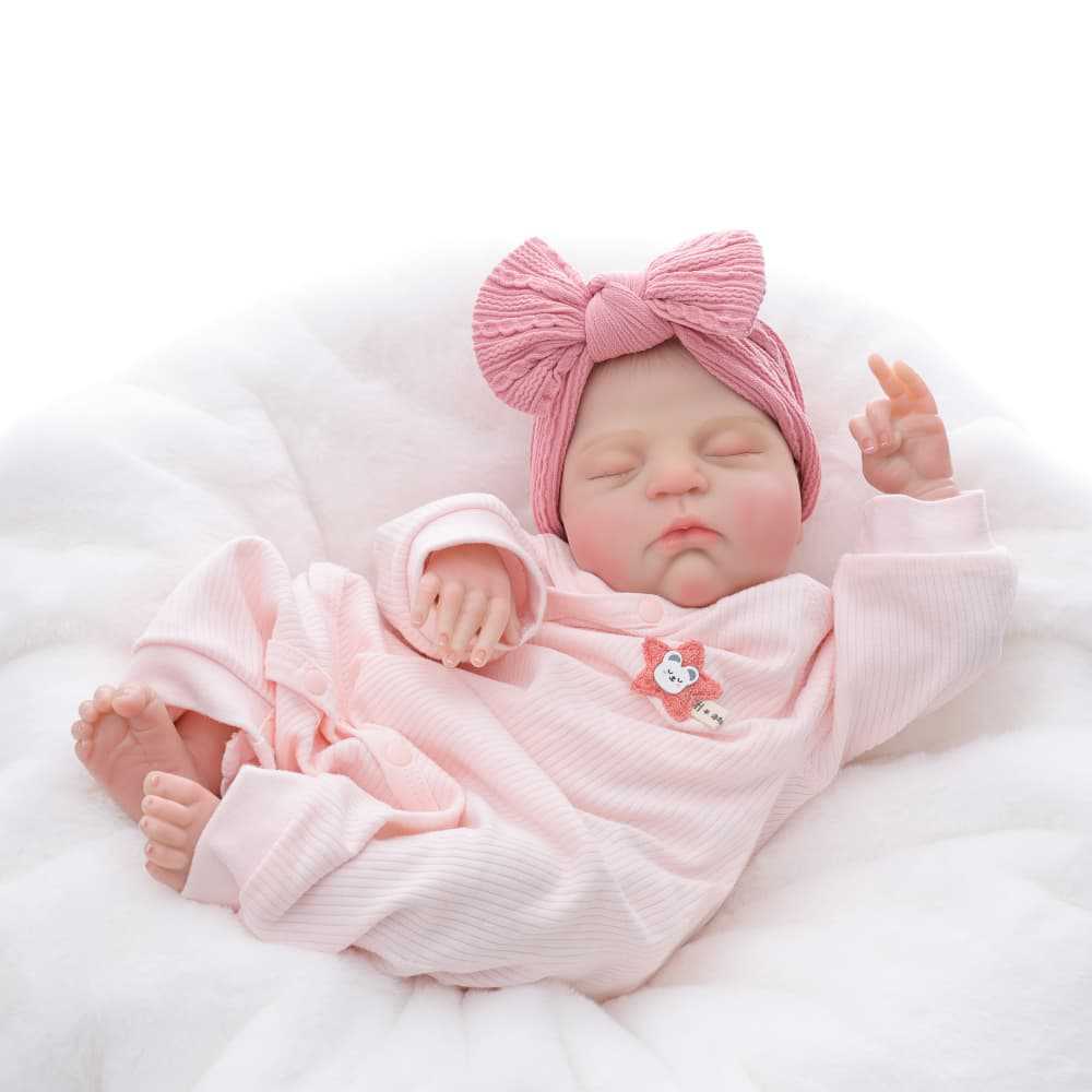 Full Body Vinyl Reborn Doll - Anatomically Correct Realistic Newborn - Image 4
